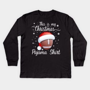 this is my christmas pajama rugby Kids Long Sleeve T-Shirt